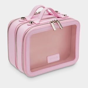 Etoile Pink Transparent Cosmetic Bag